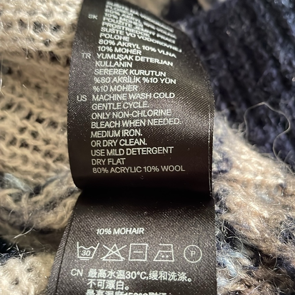 H&M Aztec Open Cardigan Size XS/S - Picture 7 of 7
